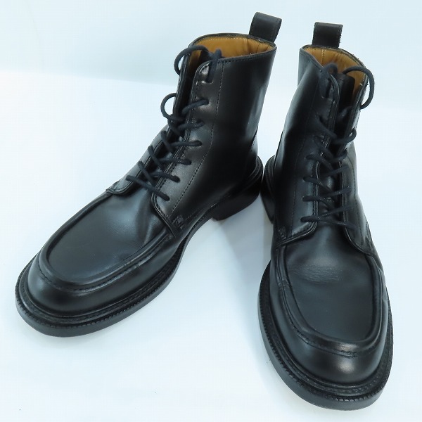 実際に弊社で買取させて頂いたMAISON KITSUNE/メゾンキツネ レザーレースアップブーツ LM04311LC0041-P199/41
