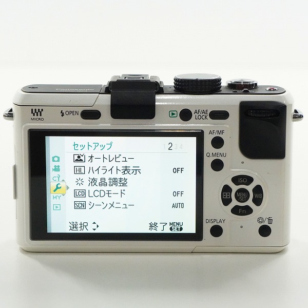 実際に弊社で買取させて頂いたPanasonic/パナソニック LUMIX DMC-GF1 ミラーレス一眼 デジタルカメラ ボディ 動作確認済みの画像 4枚目