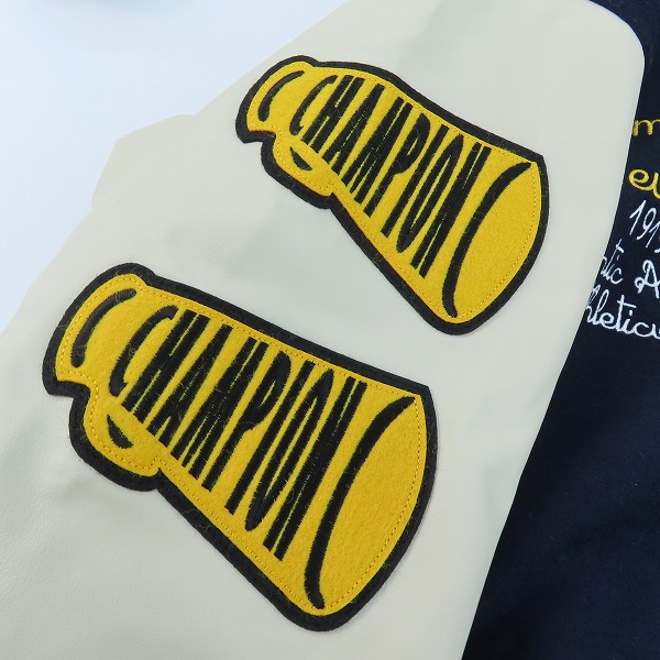 実際に弊社で買取させて頂いたChampion/チャンピオン HERITAGE/ヘリテイジ ワッペン 刺繍 スタジャン C3-A610/XLの画像 7枚目