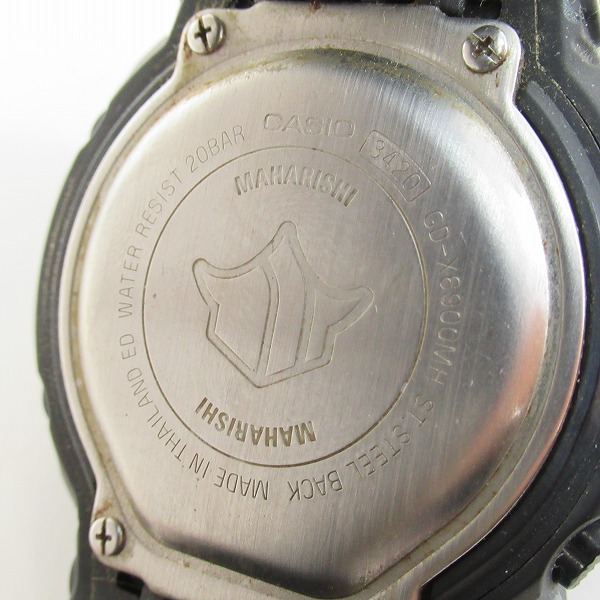 実際に弊社で買取させて頂いたG-SHOCK/G-ショック×Maharishi/マハリシ コラボ カモ柄三つ目腕時計 GD-X6900MH-1JR【動作未確認】の画像 3枚目