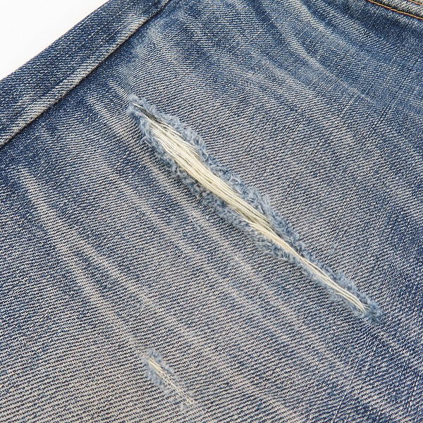 実際に弊社で買取させて頂いたLEVIS/リーバイス 501 日本製 ビッグE 赤耳 不均等V 1971年復刻 デニムパンツ/ジーンズ Lot.71501/W38L36の画像 9枚目