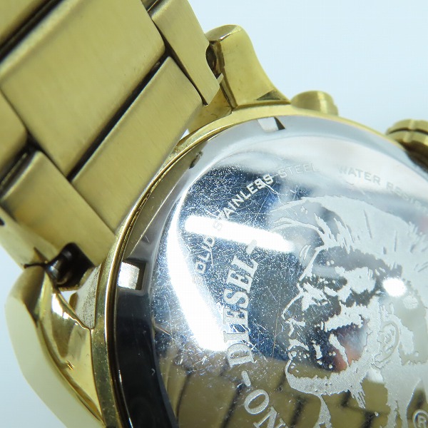 実際に弊社で買取させて頂いたDIESEL/ディーゼル クォーツ 腕時計クロノグラフ DZ-5302 【動作未確認】 の画像 5枚目