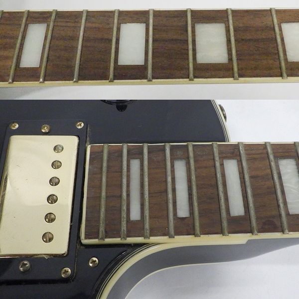 実際に弊社で買取させて頂いた★【弦無し】Mavis/メイビス レスポールカスタムType エレキギター セットネック ソフトケース付の画像 3枚目