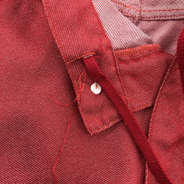 実際に弊社で買取させて頂いたEVISU/エヴィス カモメプリント ハーフパンツ レッド/36の画像 9枚目