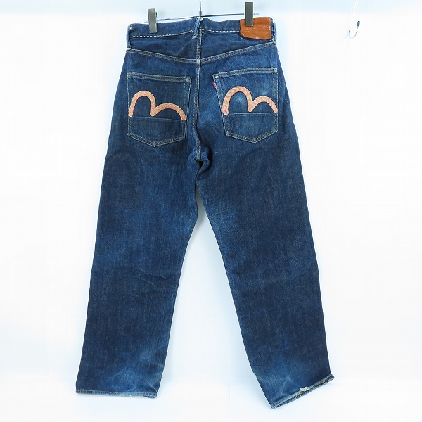 実際に弊社で買取させて頂いた EVISU/エヴィス カモメ刺繍 虹色 デニムパンツの画像 1枚目