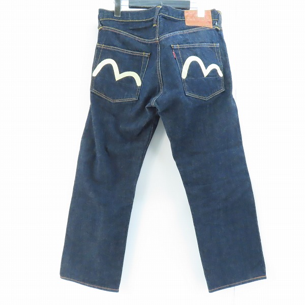 実際に弊社で買取させて頂いたEVISU/エヴィス Lot.2000 No.2 白カモメ デニムパンツ 32×32の画像 1枚目