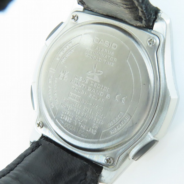 実際に弊社で買取させて頂いたCASIO/カシオ WAVE CEPTOR ウェーブセプター 電波ソーラー 腕時計 WVA-M630B-1AJFの画像 3枚目