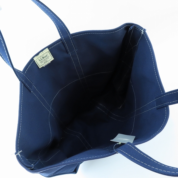 実際に弊社で買取させて頂いた【未使用】L.L.Bean×BEAMS/エルエルビーン×ビームス DEEP BOTTOM BOAT & TOTE トートバッグ/ネイビー size:Lの画像 3枚目