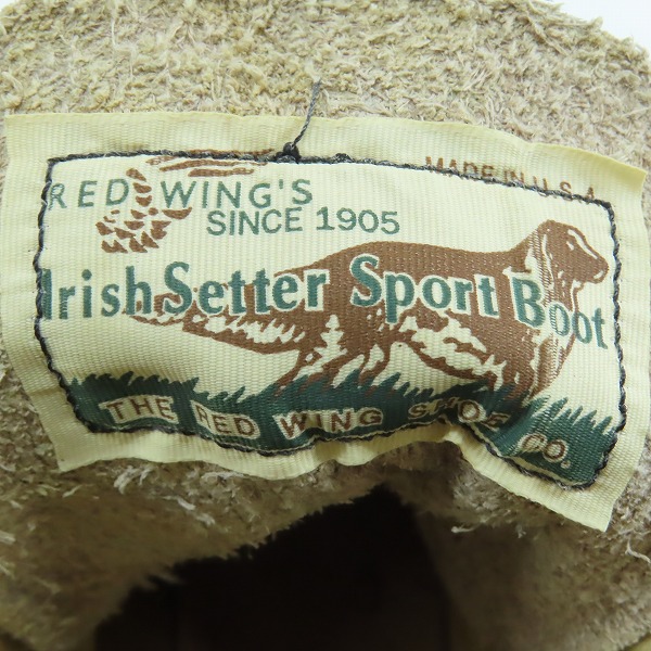 実際に弊社で買取させて頂いたRED WING/レッドウィング 犬タグ スウェード ブーツ 27285 7.5Eの画像 7枚目