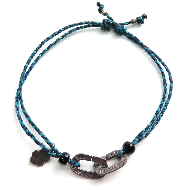 実際に弊社で買取させて頂いた(1)AMP JAPAN/アンプジャパン チェーンモチーフ ブレスレット ブルー の画像 1枚目