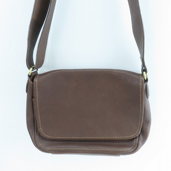 実際に弊社で買取させて頂いた土屋鞄製造所/ツチヤカバン トーンオイルヌメ ショルダーバッグ ダークブラウン