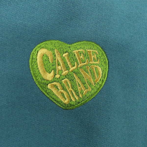 実際に弊社で買取させて頂いたCALEE/キャリー 胸元ロゴ/ハート刺繍 スウェット /Lの画像 4枚目