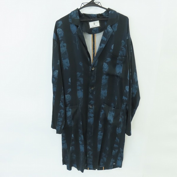 実際に弊社で買取させて頂いたFIT MIHARAYASUHIRO/フィットミハラヤスヒロ フラワー プリント ショップコート F00CT001/46 