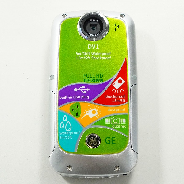 実際に弊社で買取させて頂いたGE/ゼネラルエレクトリック DV1 F2.8 f=5.5mm デジタル HD ビデオカメラ  動作確認済みの画像 1枚目