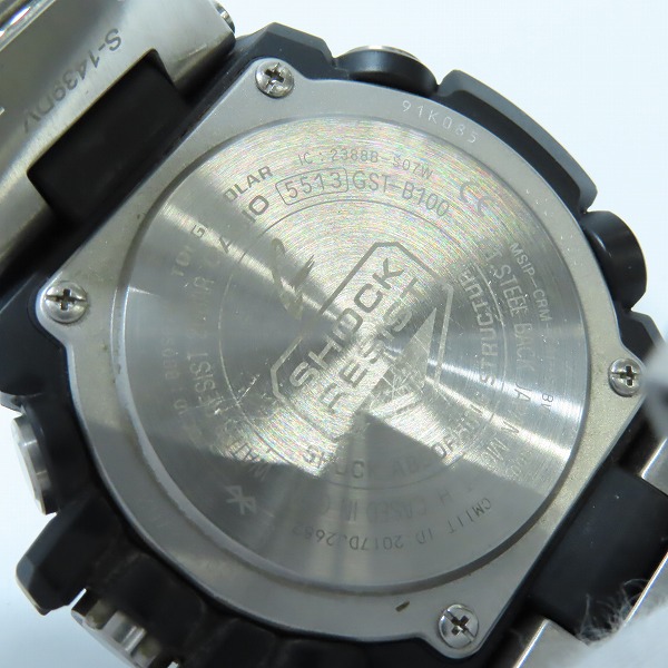 実際に弊社で買取させて頂いたG-SHOCK/Gショック G-STEEL/Gスチール Bluetooth搭載 タフネスクロノグラフ タフソーラー GST-B100-1AJFの画像 4枚目