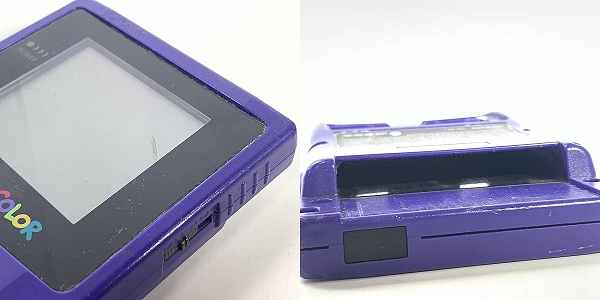 実際に弊社で買取させて頂いた任天堂/Nintendo/ニンテンドー GAME BOY COLOR/ゲームボーイカラー 本体 CGB-001 パープル/ポケットボンバーマン ソフト付きの画像 6枚目