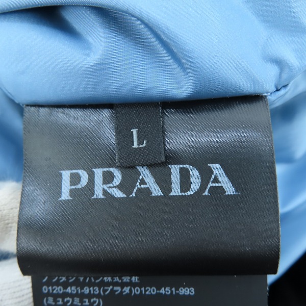 実際に弊社で買取させて頂いたPRADA/プラダ 19AW トライアングルロゴ オーバーサイズ ダウンジャケット ACU1 2019 3015 SGB167 S192 I18/Lの画像 3枚目