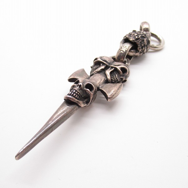実際に弊社で買取させて頂いた【ギャラ付き/マリア】Gabor/ガボール トリプルスカルダガー w/ライオンヘッド ペンダントの画像 2枚目