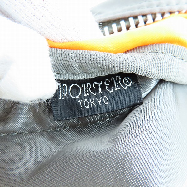 実際に弊社で買取させて頂いた(2)【未使用】PORTER/ポーター TANKER タンカー WAIST BAG(L) ウエストバッグ シルバーグレー/622-06628の画像 4枚目