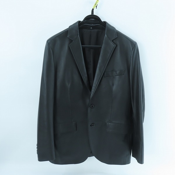 実際に弊社で買取させて頂いたLANVIN/ランバン 羊革 レザー テーラードジャケット /50