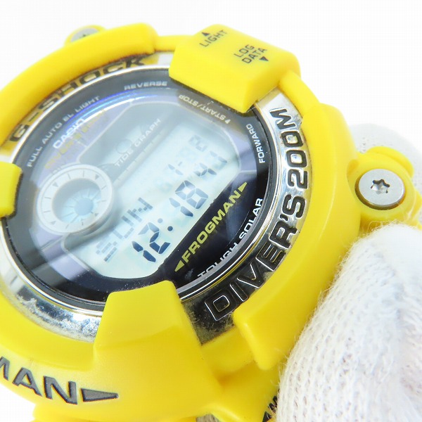 実際に弊社で買取させて頂いたG-SHOCK/Gショック 復刻版 FROGMAN/フロッグマン タフソーラー GF-8250-9JFの画像 5枚目