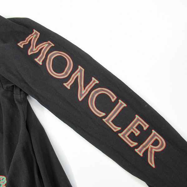 実際に弊社で買取させて頂いた【JPタグ】MONCLER GENIUS/モンクレールジーニアス モロッコロゴ 長袖Tシャツ/ロンT ブラック H10928D00001/XLの画像 7枚目