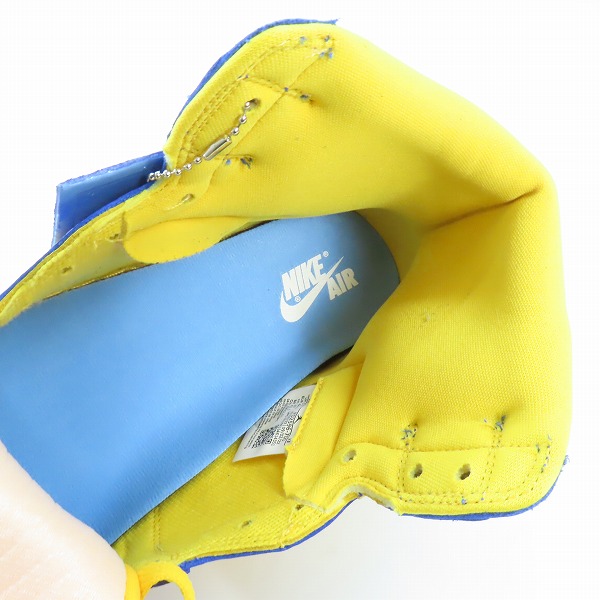 実際に弊社で買取させて頂いた【未使用】NIKE/ナイキ WMNS AIR JORDAN 1 RETRO HIGH OG/エアジョーダン 1 レトロ ハイ リバースレイニー FD2596-700/29の画像 4枚目