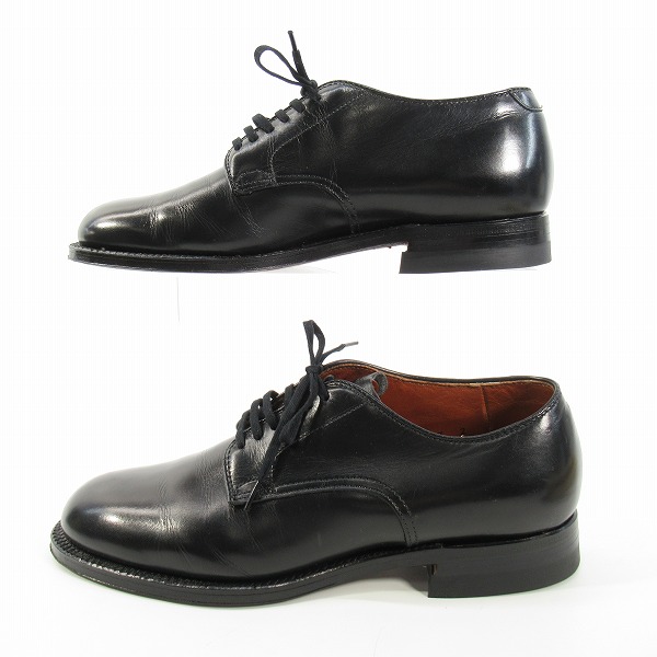 実際に弊社で買取させて頂いたALDEN/オールデン ミリタリーラスト ボックスカーフ プレーントゥ レザーシューズ 53711/6Dの画像 3枚目