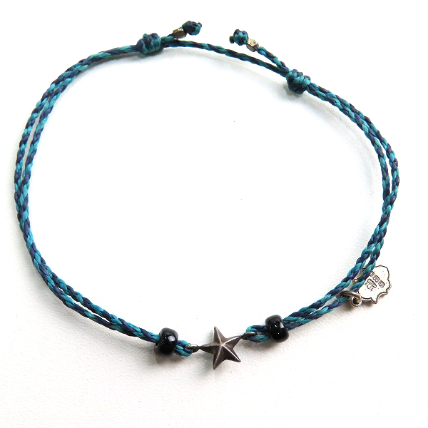 実際に弊社で買取させて頂いたAMP JAPAN/アンプジャパン スター ブレスレット ブルーの画像 2枚目