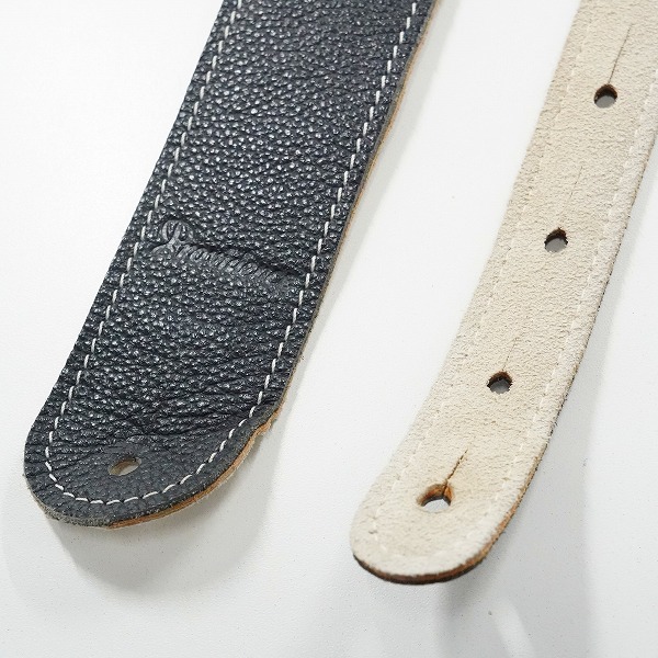 実際に弊社で買取させて頂いたProvidence/プロヴィデンス レザー調 ギターストラップ ベースストラップ ブラックの画像 2枚目