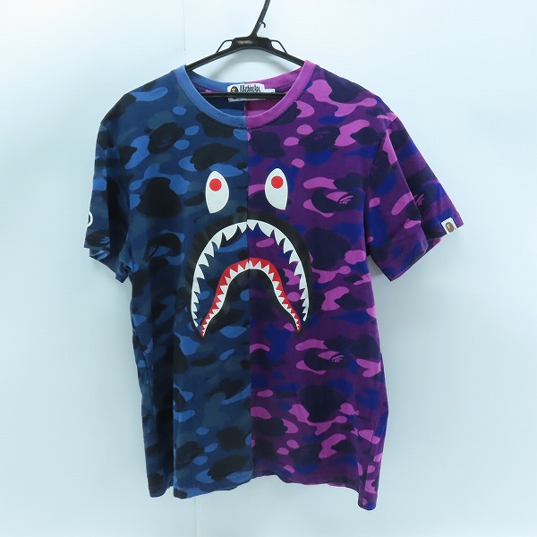 実際に弊社で買取させて頂いたA BATHING APE/アベイシングエイプ COLOR CAMO SEPARATE SHARK TEE シャークＴシャツ XL　