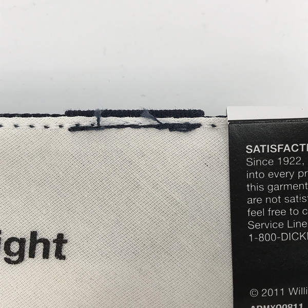 実際に弊社で買取させて頂いた【未使用】Dickies/ディッキーズ ワークパンツ/チノパン ダークネイビー WP873DN 32×30の画像 9枚目