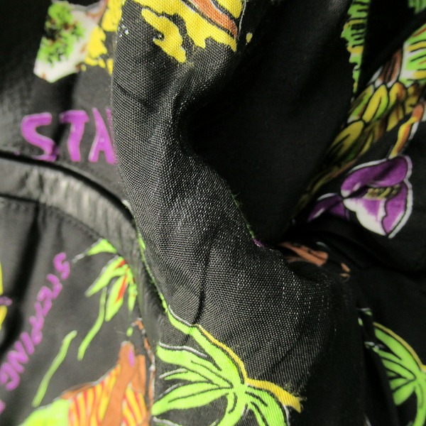 実際に弊社で買取させて頂いたWACKO MARIA/ワコマリア ステアハイド レザージャケット 裏地 JAMAICA/Sの画像 5枚目