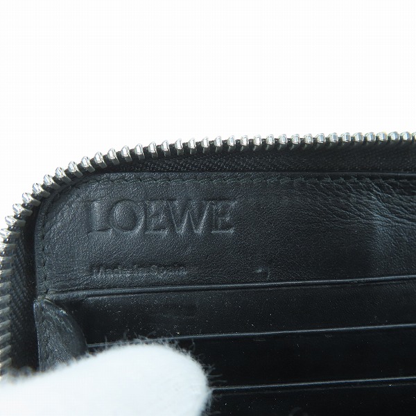 実際に弊社で買取させて頂いたLOEWE/ロエベ パズル アナグラムロゴ ラウンドジップ長財布の画像 7枚目