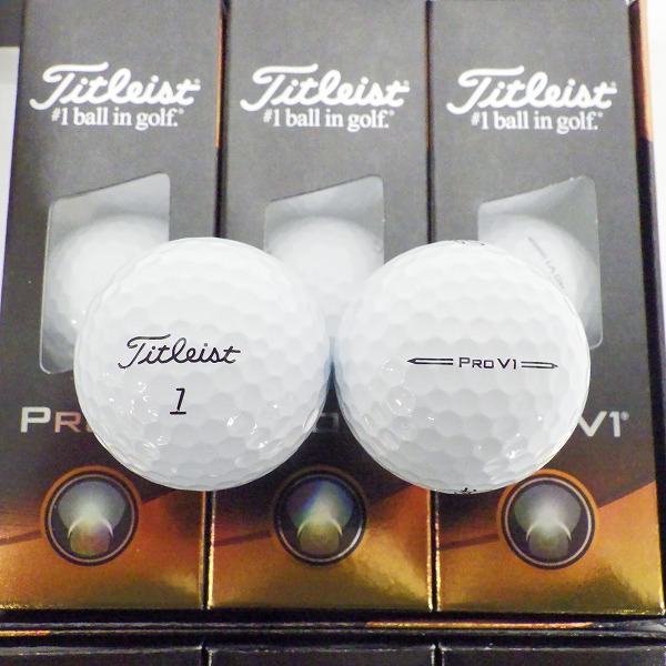 実際に弊社で買取させて頂いた【未使用】Titleist/タイトリスト PRO V1 ゴルフボール ホワイト 2ダース の画像 1枚目