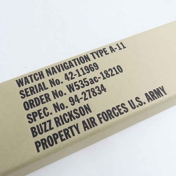 実際に弊社で買取させて頂いたBuzzRickson's/バズリクソンズ Type A-11 ミリタリー 自動巻 腕時計の画像 5枚目