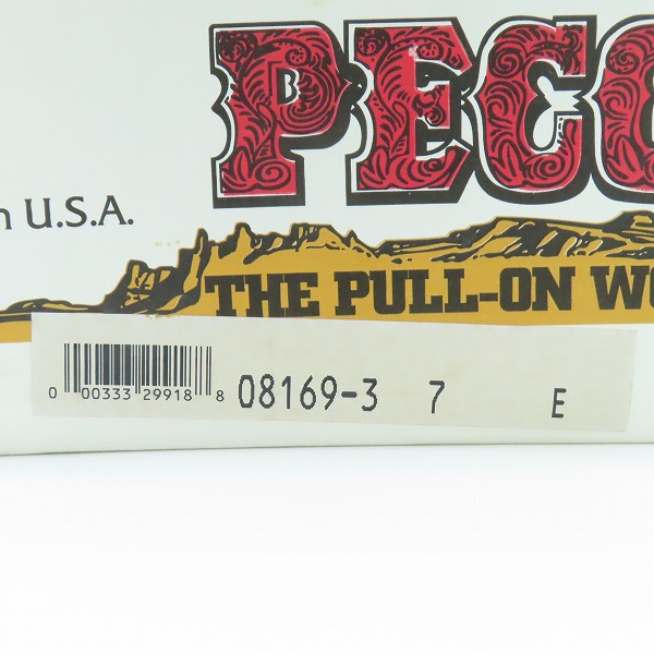 実際に弊社で買取させて頂いたRED WING/レッドウィング 羽タグ PECOS BOOTS/ペコスブーツ ブラック 8169 /7の画像 9枚目