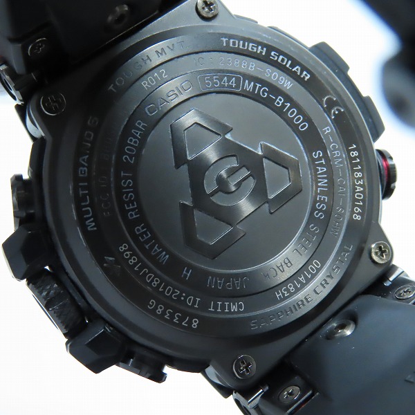 実際に弊社で買取させて頂いたG-SHOCK/Gショック MT-G Bluetooth搭載 電波ソーラー MTG-B1000B-1AJFの画像 3枚目