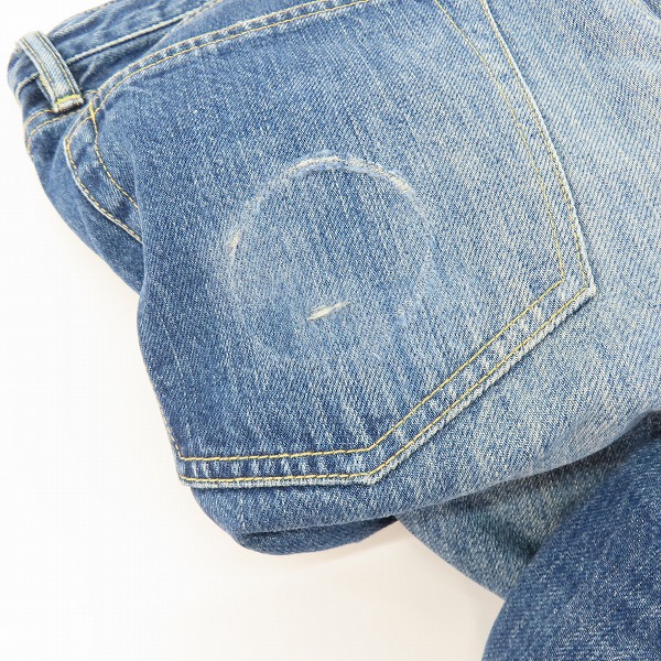 実際に弊社で買取させて頂いたHYSTERIC GLAMOUR/ヒステリックグラマー スタッズ VLU加工 デニムパンツ/ジーンズ 0241AP08/W30L32の画像 8枚目