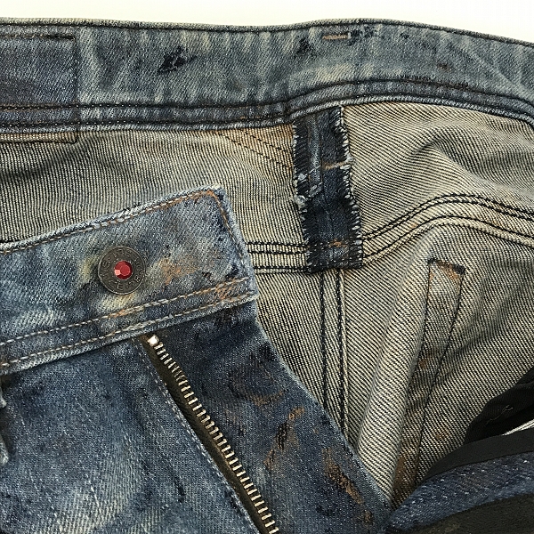 実際に弊社で買取させて頂いたDIESEL/ディーゼル THANAZ WASH0072L デニムパンツ 29×32の画像 6枚目