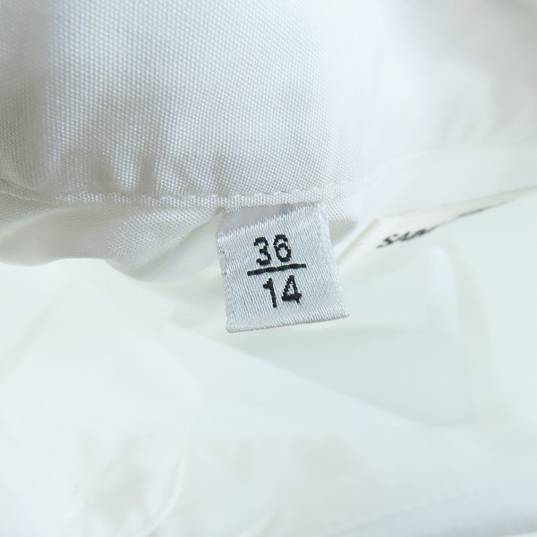 実際に弊社で買取させて頂いた(2)【未使用】SAINT LAURENT/サンローラン 19SS プレーン 長袖シャツ 536096 Y216W/36の画像 3枚目
