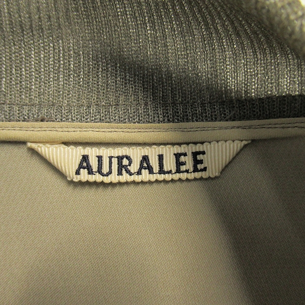 実際に弊社で買取させて頂いたAURALEE/オーラリー SILK TRIPLE CLOTH ZIP BLOUSON/シルク トリプルクロス ジップブルゾン A20SB01TG/4の画像 2枚目