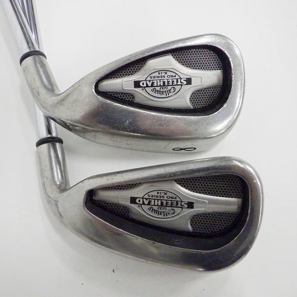 実際に弊社で買取させて頂いたCallaway/キャロウェイ STEELHEAD X-14 Pro Series/スチールヘッド プロシリーズ アイアン #3～9,Pw 8本セット FLEX:Rの画像 5枚目