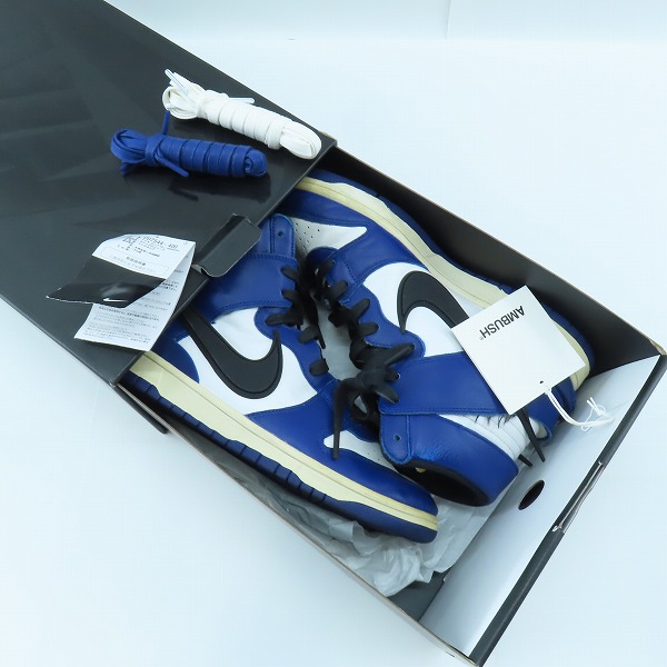 実際に弊社で買取させて頂いたNIKE×AMBUSH/ナイキ×アンブッシュ DUNK HIGH DEEP ROYAL/ダンクハイ ディープロイヤル CU7544-400/28.5の画像 8枚目