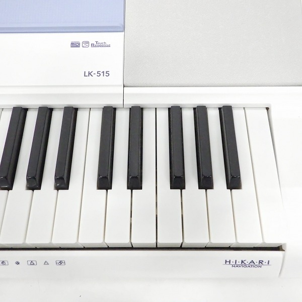 実際に弊社で買取させて頂いた★CASIO/カシオ 光ナビゲーションキーボード LK-515 2020年製 マイク・ACアダプター付き【簡易動作確認済】の画像 3枚目