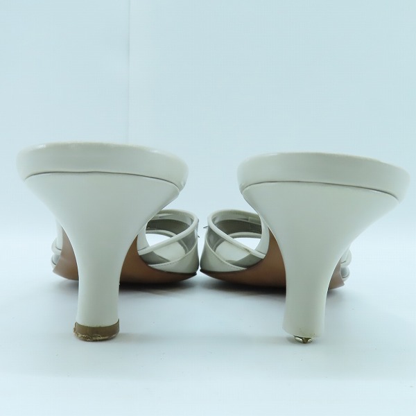 実際に弊社で買取させて頂いたLOUIS VUITTON/ルイヴィトン リボン ヒールサンダル 35.5の画像 1枚目