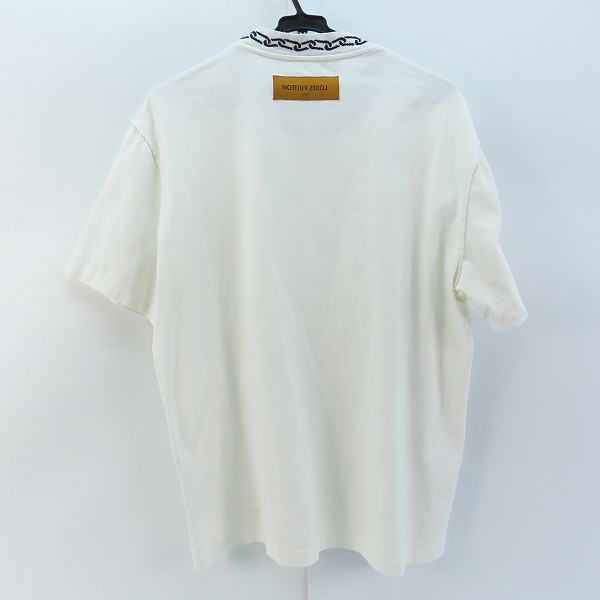 実際に弊社で買取させて頂いた【JPタグ】LOUIS VUITTON/ルイヴィトン 20SS ウィズチェーンジャガードリブカラーTシャツ RM201M NPG HIY01W/XLの画像 1枚目