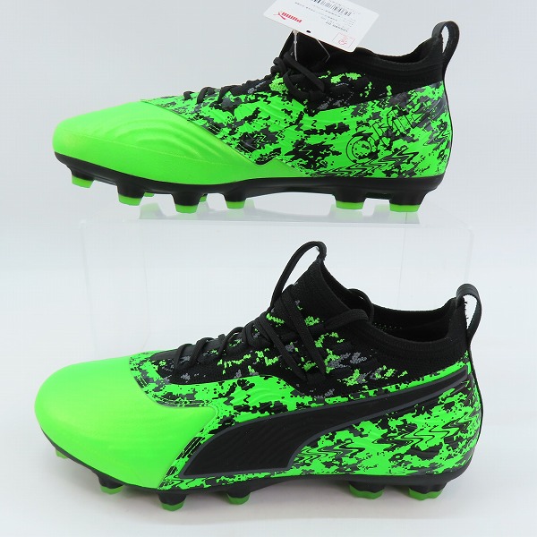 実際に弊社で買取させて頂いた【未使用】PUMA/プーマ PUMA ONE/プーマ ワン 19.1 HG グリーンゲッコ サッカー スパイク 105480-02/26の画像 3枚目