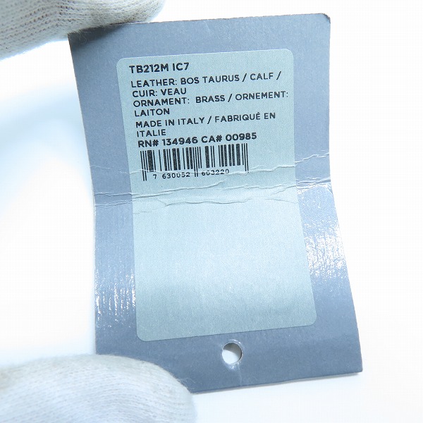 実際に弊社で買取させて頂いたTOM FORD/トムフォード レザー メッシュベルト TB212M/85の画像 7枚目