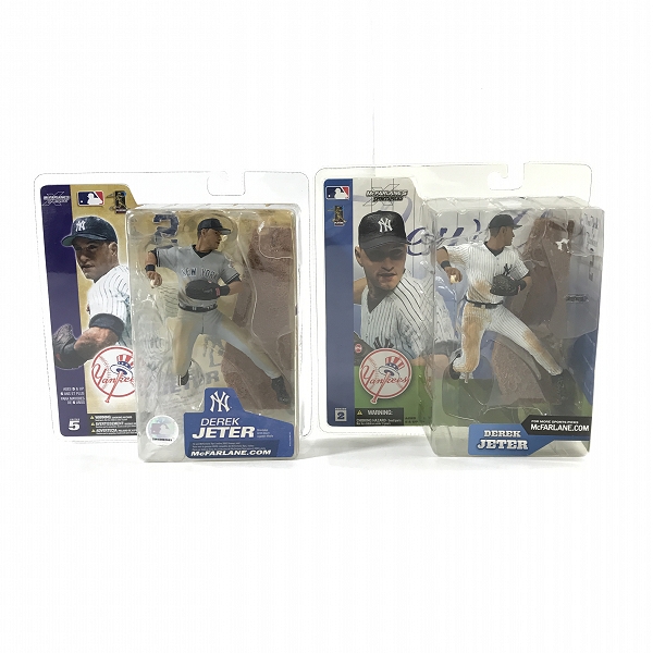 実際に弊社で買取させて頂いた【未開封】McFARLANE TOYS/マクファーレントイズ SPORTSPICKS ニューヨークヤンキース デレクジーター 2点セット